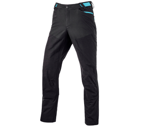 Primary image Hybrid functional trousers e.s.trail black/lapisturquoise