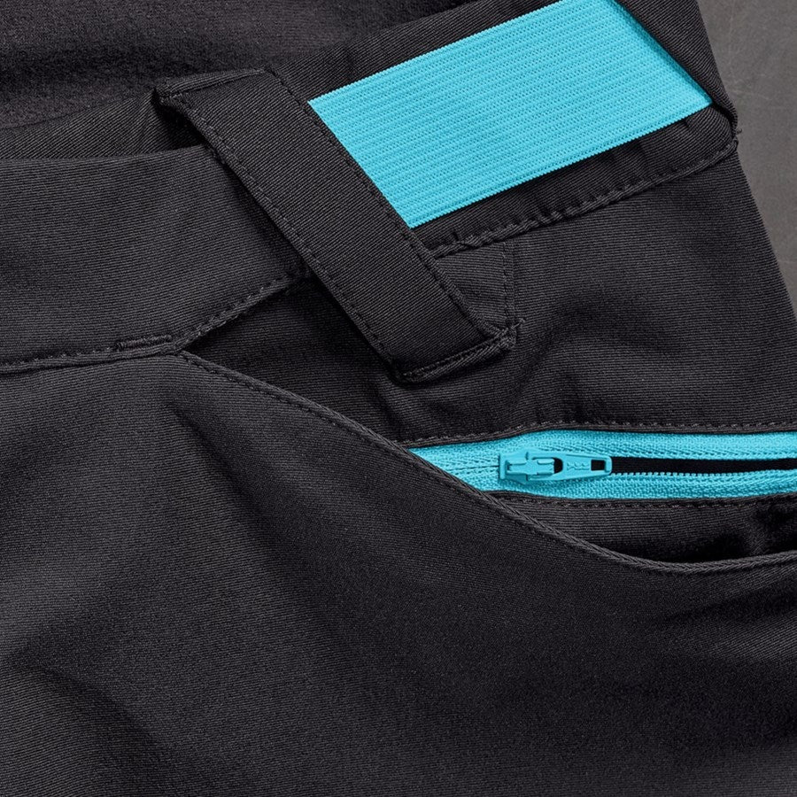 Detailed image Hybrid functional trousers e.s.trail black/lapisturquoise