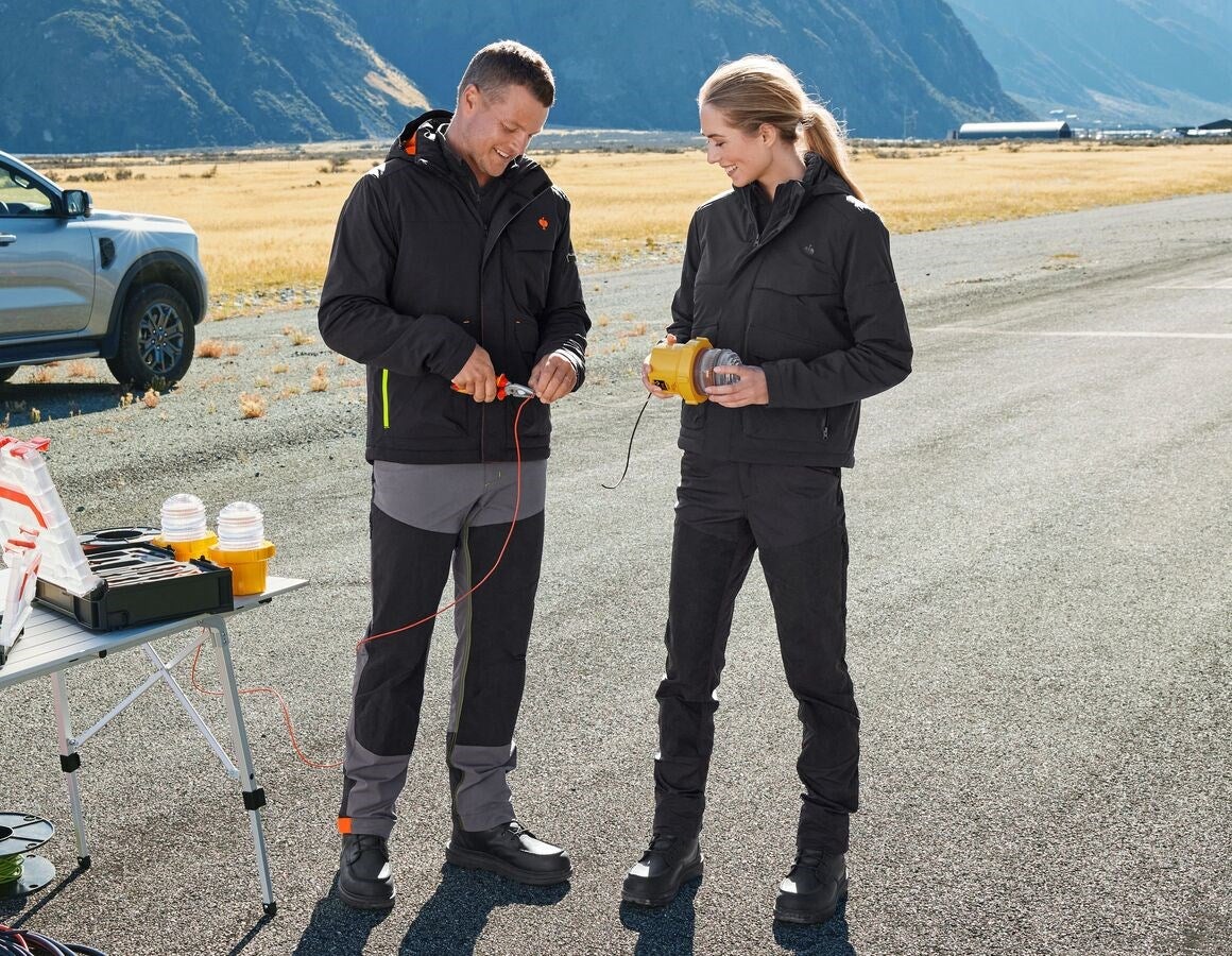 Additional image 1 Hybrid functional trousers e.s.trail anthracite/black/high-vis orange/high-vis yellow