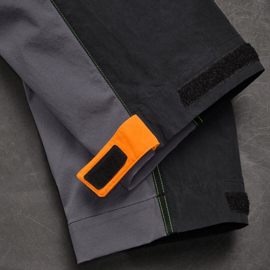 Detailed image Hybrid functional trousers e.s.trail anthracite/black/high-vis orange/high-vis yellow