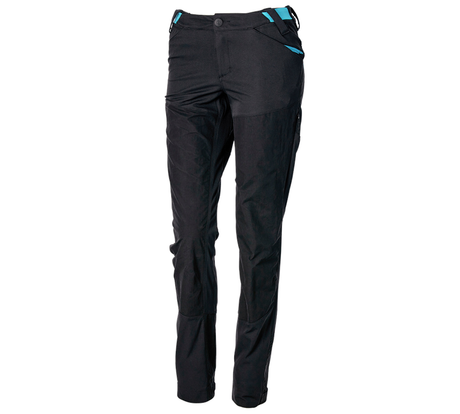 Primary image Hybrid functional trousers e.s.trail, ladies' black/lapisturquoise