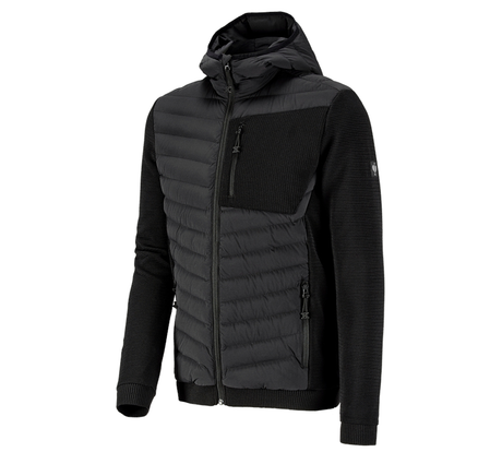 Primary image Hybrid hooded knitted jacket e.s.motion ten black