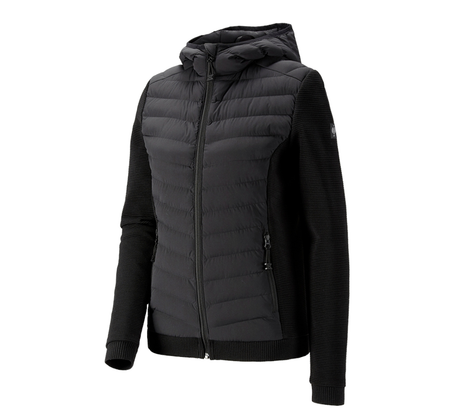 Primary image Hybrid hooded knitted jacket e.s.motion ten,ladies black