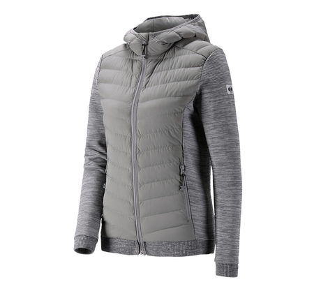 Primary image Hybrid hooded knitted jacket e.s.motion ten,ladies granite melange