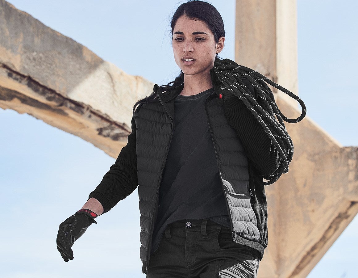 Main action image Hybrid hooded knitted jacket e.s.motion ten,ladies black