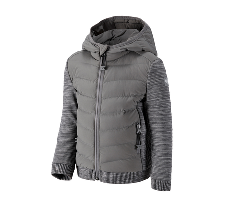 Primary image Hybrid hooded knitted jacket e.s.motion ten,child. granite melange