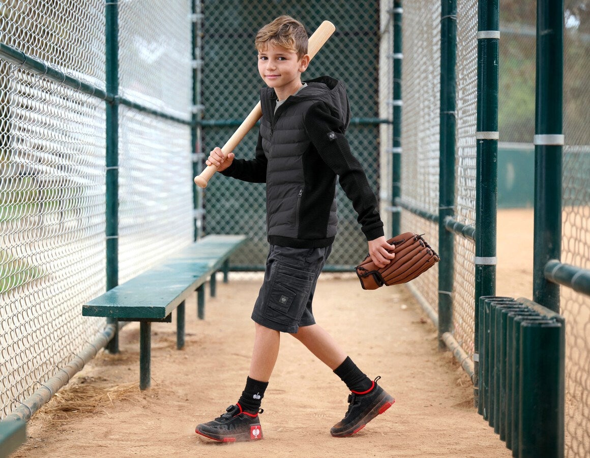 Additional image 1 Hybrid hooded knitted jacket e.s.motion ten,child. black