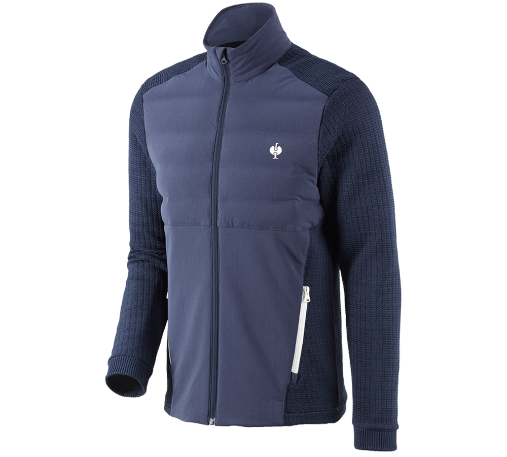 Primary image Hybrid knitted jacket e.s.trail deepblue/white