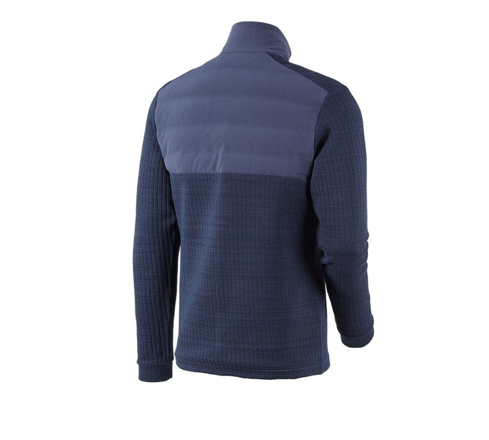 Secondary image Hybrid knitted jacket e.s.trail deepblue/white