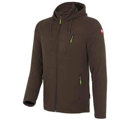 Primary image Hooded fleece jacket e.s.motion 2020 chestnut