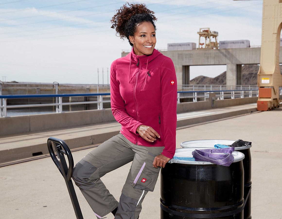 Additional image 1 Hooded fleece jacket e.s.motion 2020, ladies' berry