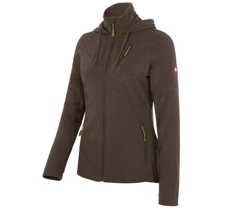 Primary image Hooded fleece jacket e.s.motion 2020, ladies' chestnut