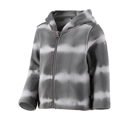 Primary image Fleece hoody jacket tie-dye e.s.motion ten, child. granite/opalgrey