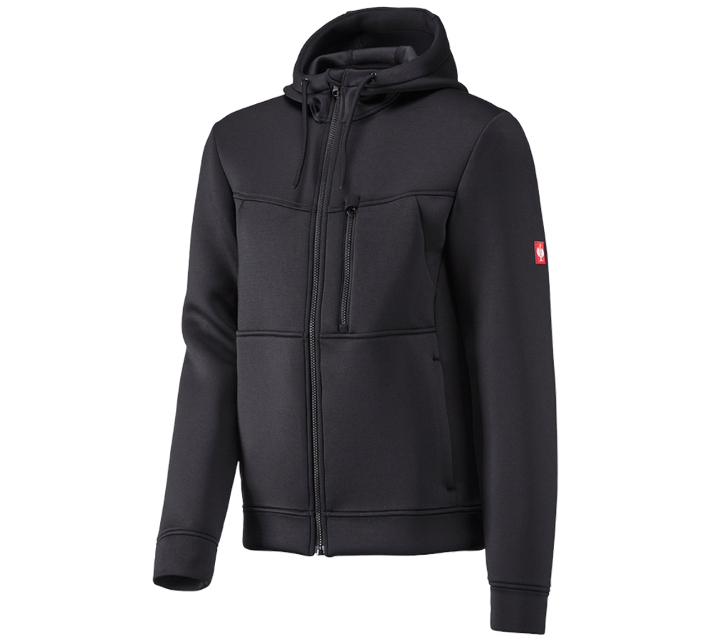 Primary image Hooded jacket climafoam e.s.dynashield black melange