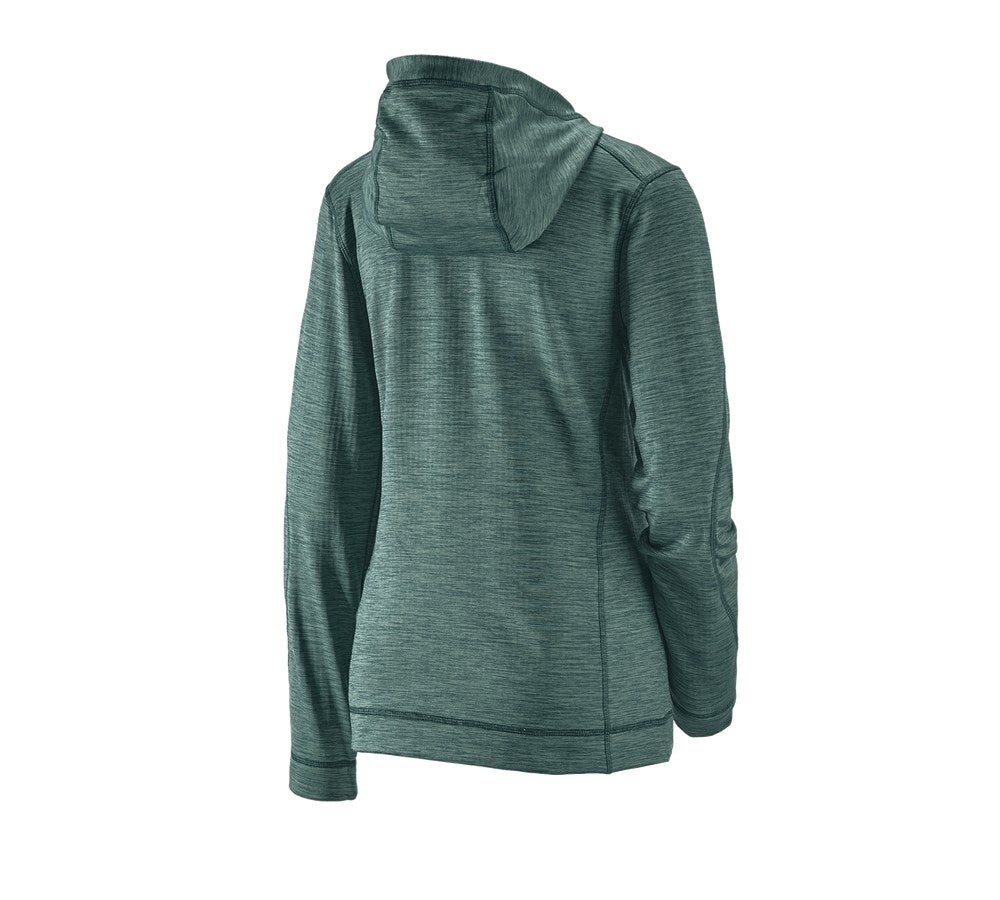 Secondary image Hooded jacket isocell e.s.dynashield, ladies' specialgreen melange