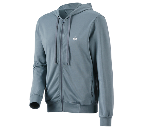 Primary image Hooded sweat jacket e.s.motion ten smokeblue vintage