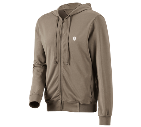 Primary image Hooded sweat jacket e.s.motion ten pecanbrown vintage