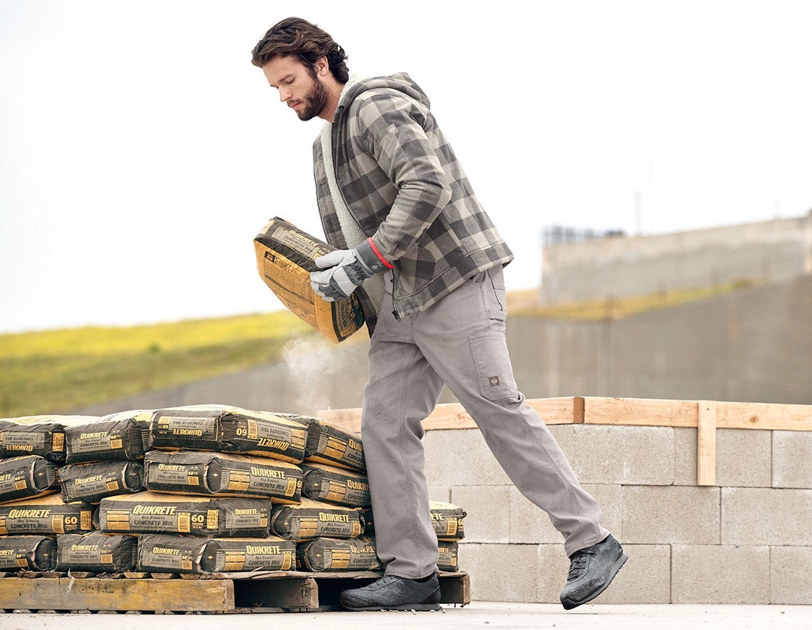 Additional image 5 Check-hooded jacket e.s.iconic dolphingrey/carbongrey