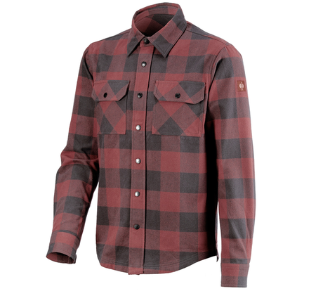 Primary image Check shirt e.s.iconic oxidred/carbongrey