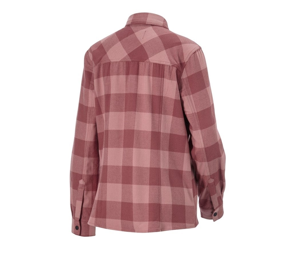 Secondary image Check shirt e.s.iconic, ladies' quartz pink/oxidred