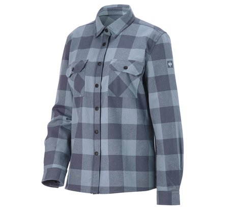 Primary image Check shirt e.s.iconic, ladies' carnation blue/oxidblue