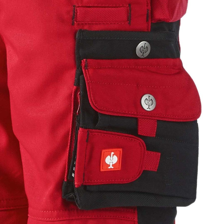 Detailed image Children's trousers e.s.motion Winter red/black