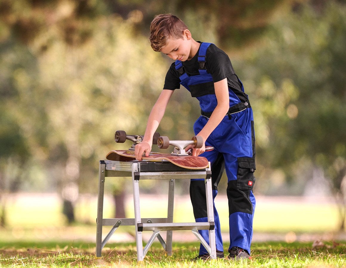 Additional image 1 Children's bib & brace e.s.image royalblue/black