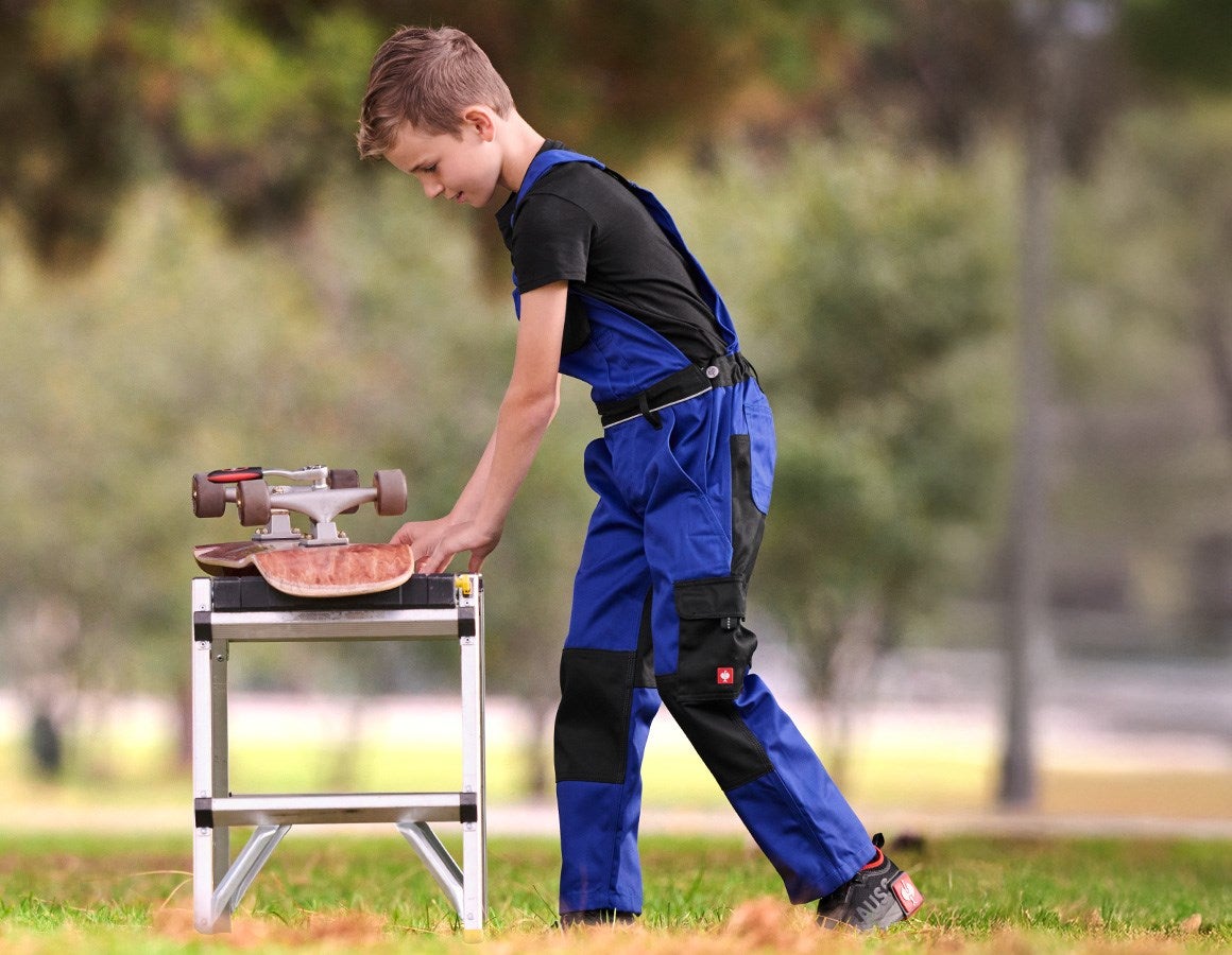 Additional image 2 Children's bib & brace e.s.image royalblue/black