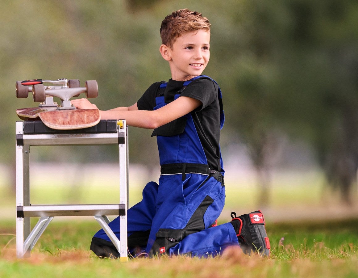 Additional image 3 Children's bib & brace e.s.image royalblue/black