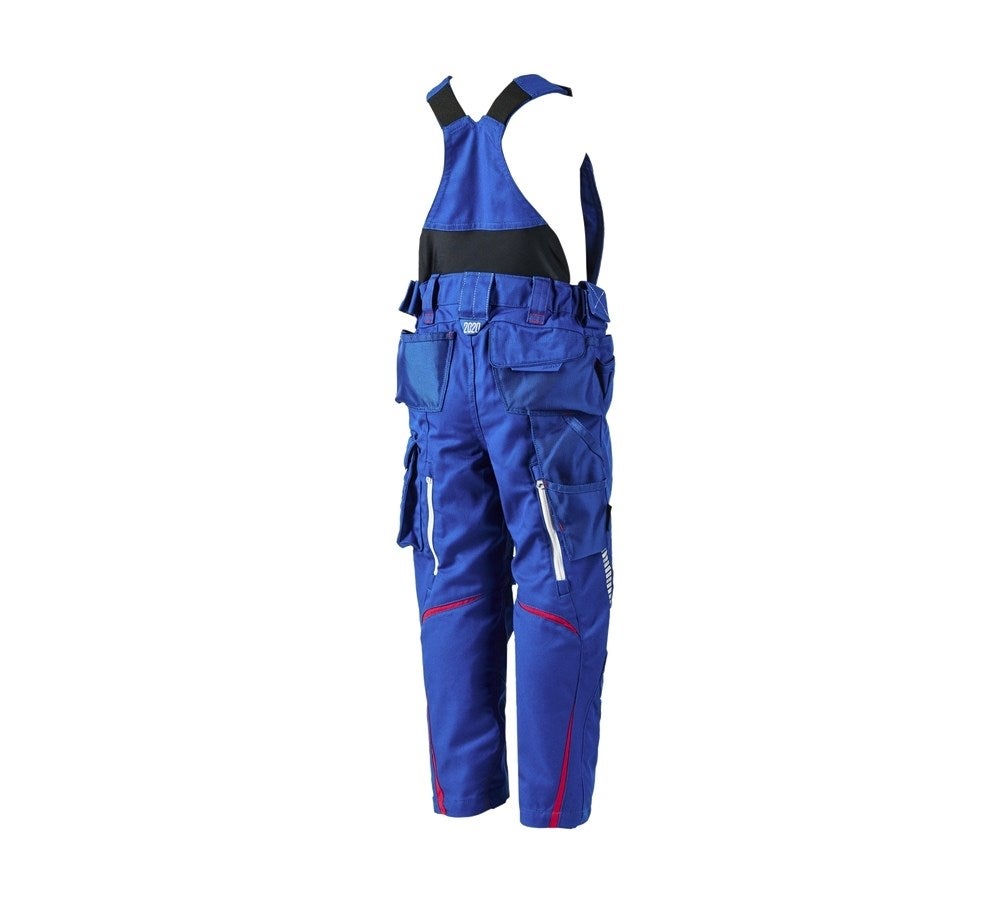 Secondary image Children's bib & brace e.s.motion 2020 royalblue/fiery red