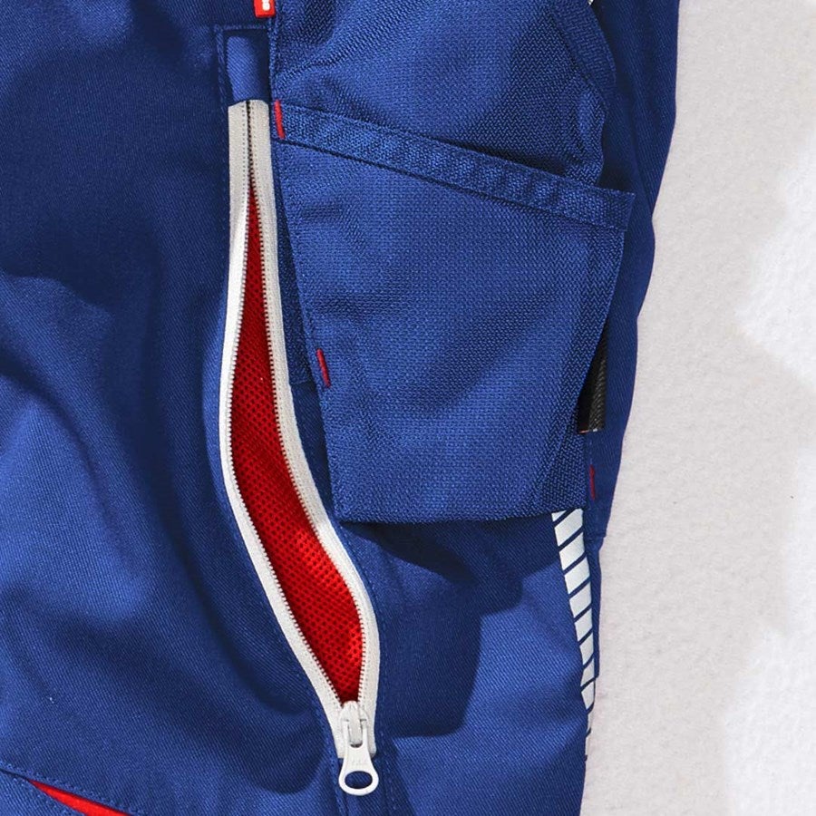 Detailed image Children's bib & brace e.s.motion 2020 royalblue/fiery red