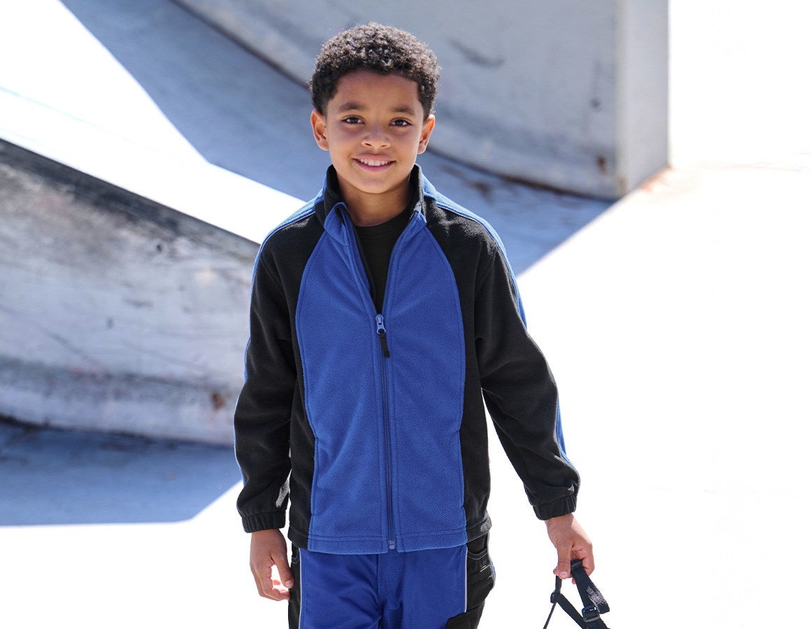 Main action image Children's microfleece jacket dryplexx® micro royalblue/black