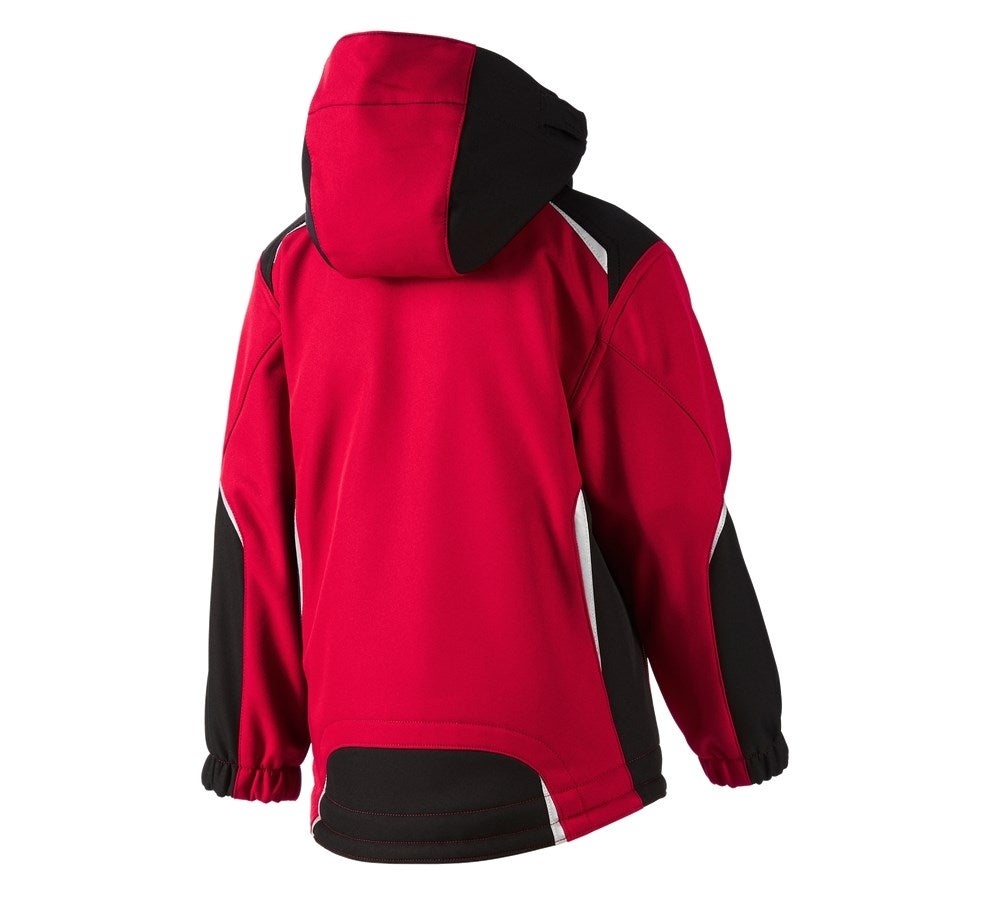 Secondary image Children's softshell jacket e.s.motion red/black