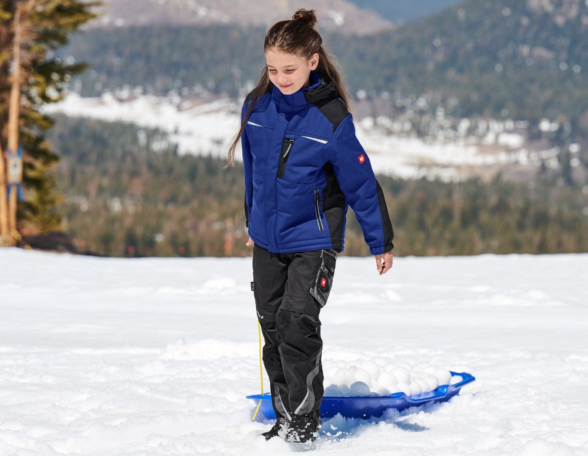 Additional image 1 Children's softshell jacket e.s.motion royalblue/black