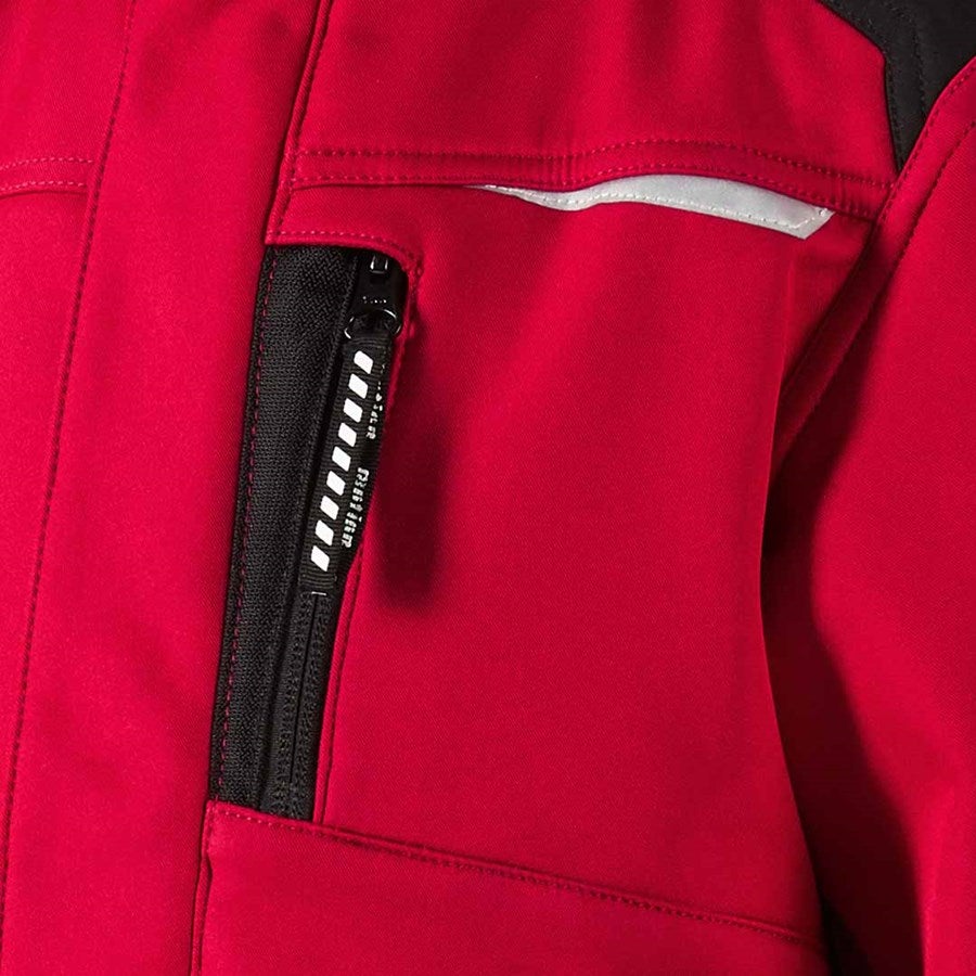 Detailed image Children's softshell jacket e.s.motion red/black