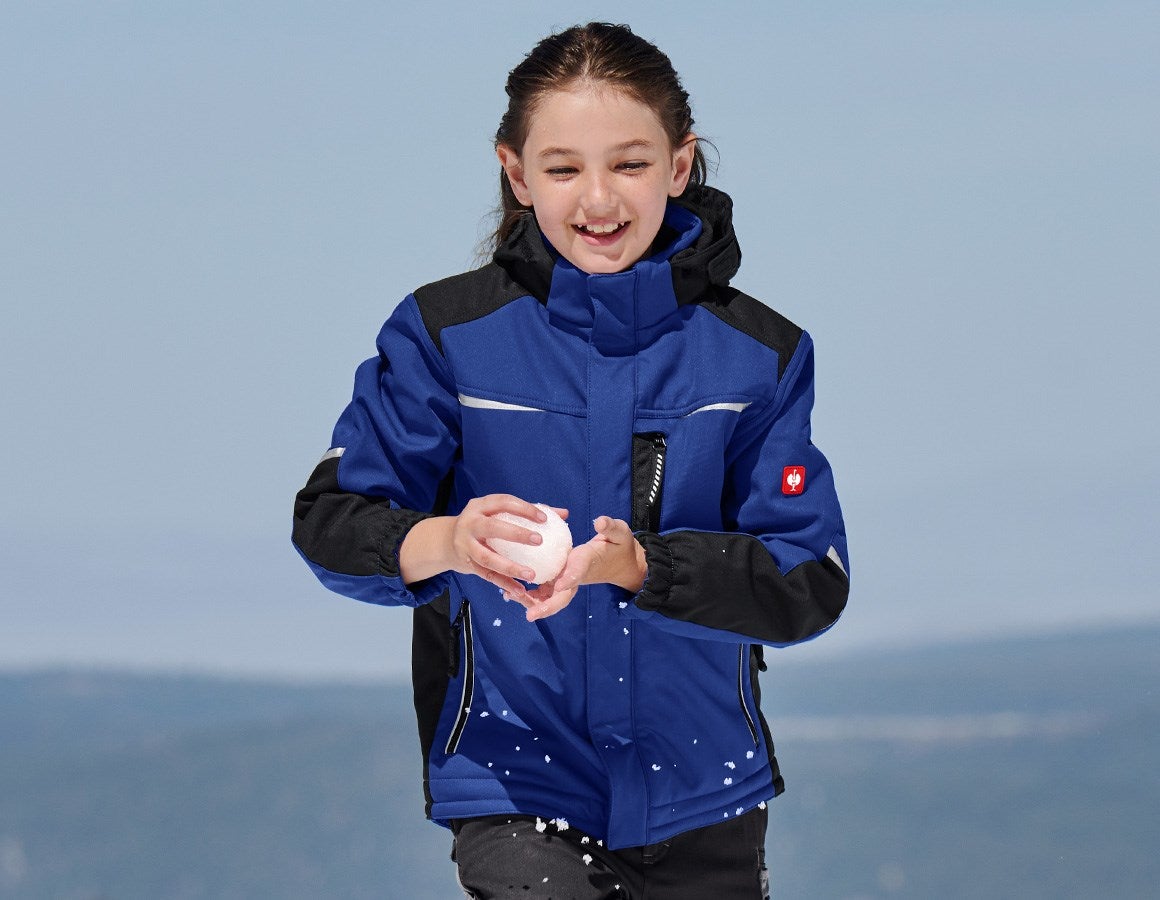 Main action image Children's softshell jacket e.s.motion royalblue/black