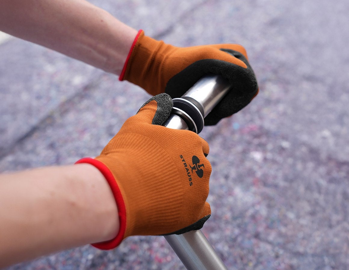 Main action image Latex knitted gloves Industrial M/8