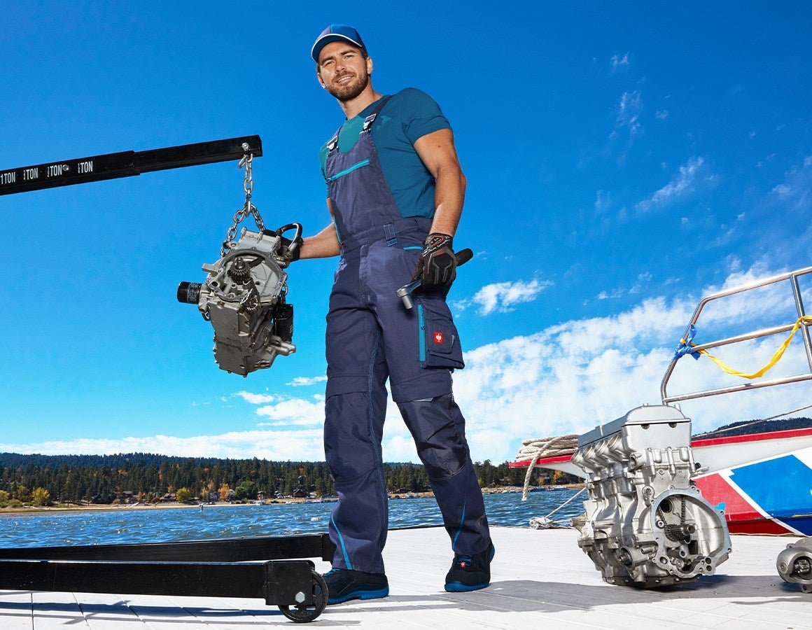 Main action image Bib & brace e.s.motion 2020 navy/atoll