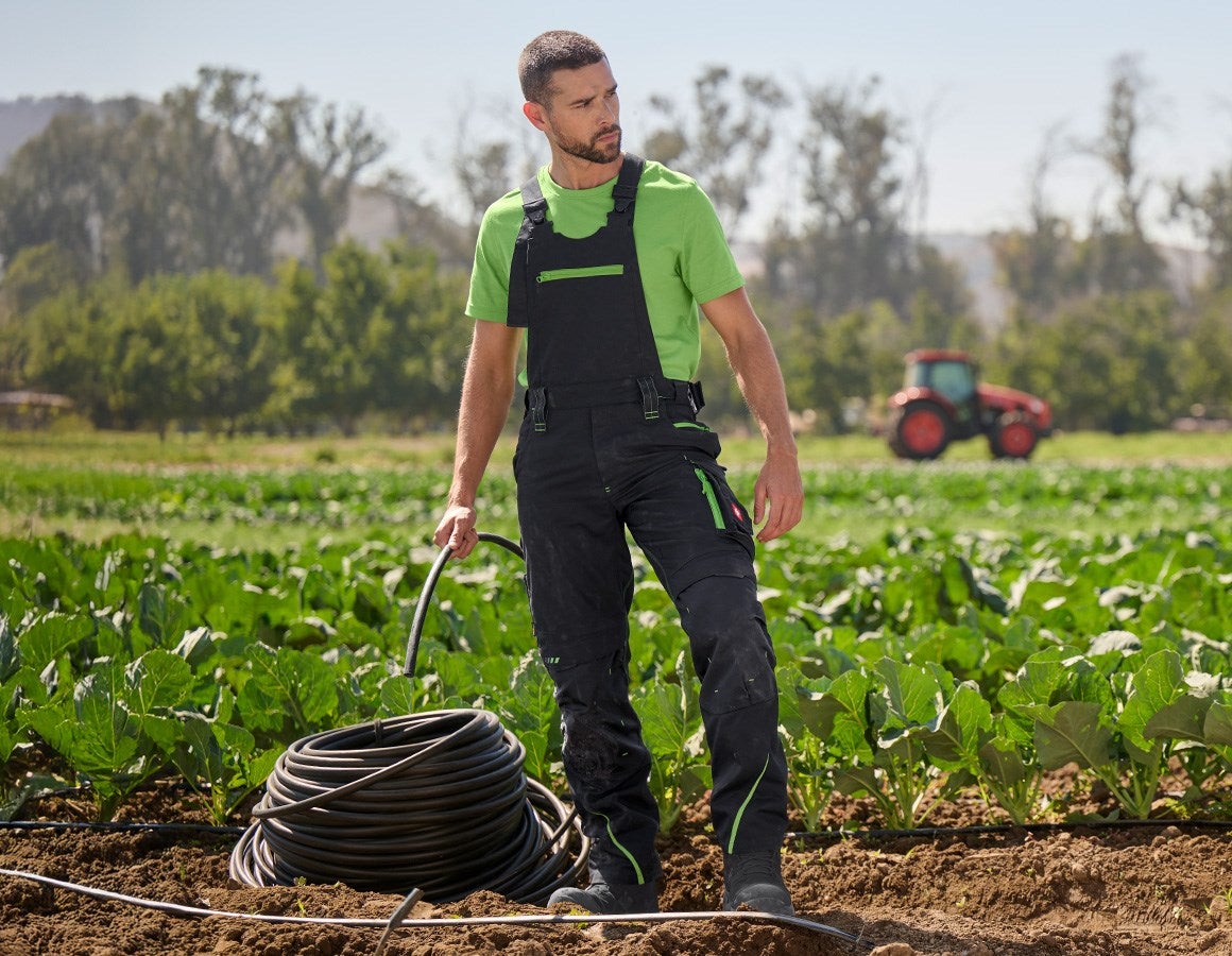 Main action image Bib & brace e.s.motion 2020 black/seagreen