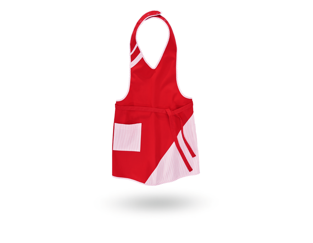 Primary image Bib Apron Britta red/white