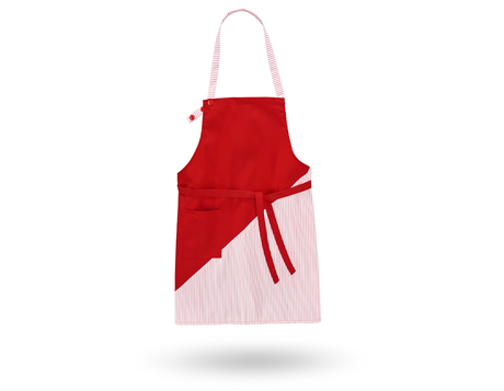 Primary image Bib Apron Wels red/white