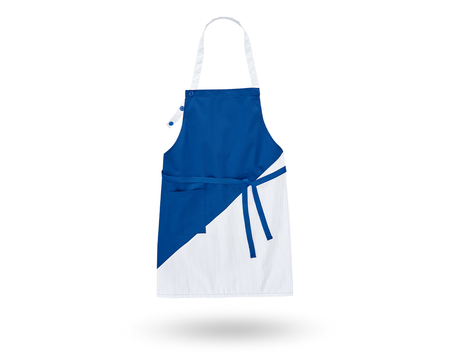 Primary image Bib Apron Wels royalblue/white