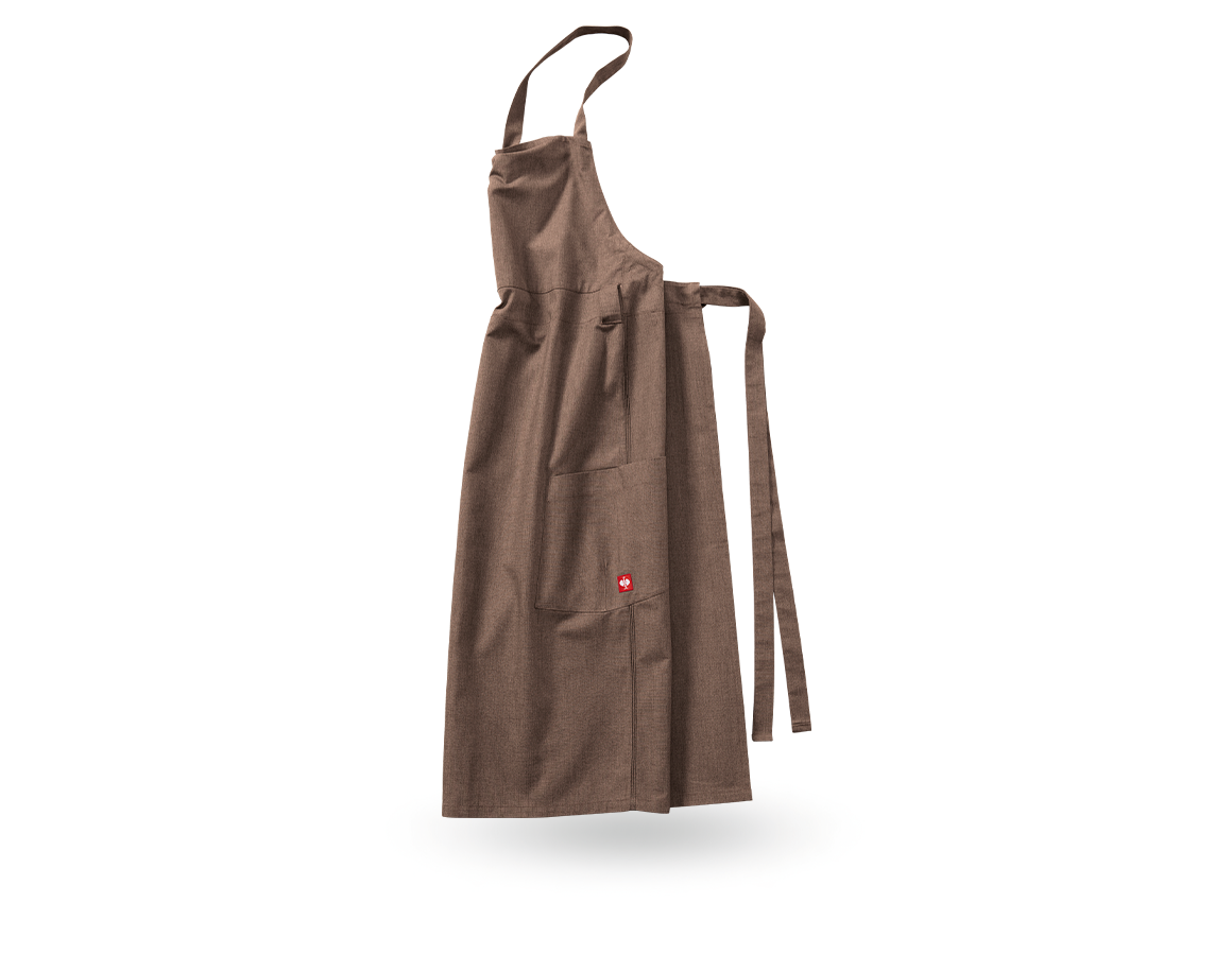 Primary image Bib Apron e.s.fusion, men's chestnut melange