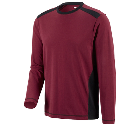 Primary image Longsleeve cotton e.s.active bordeaux/black
