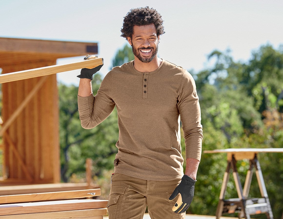 Main action image Longsleeve e.s.vintage sepia melange