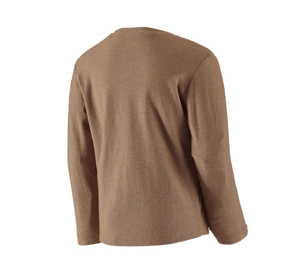 Secondary image Longsleeve e.s.vintage, children's sepia melange