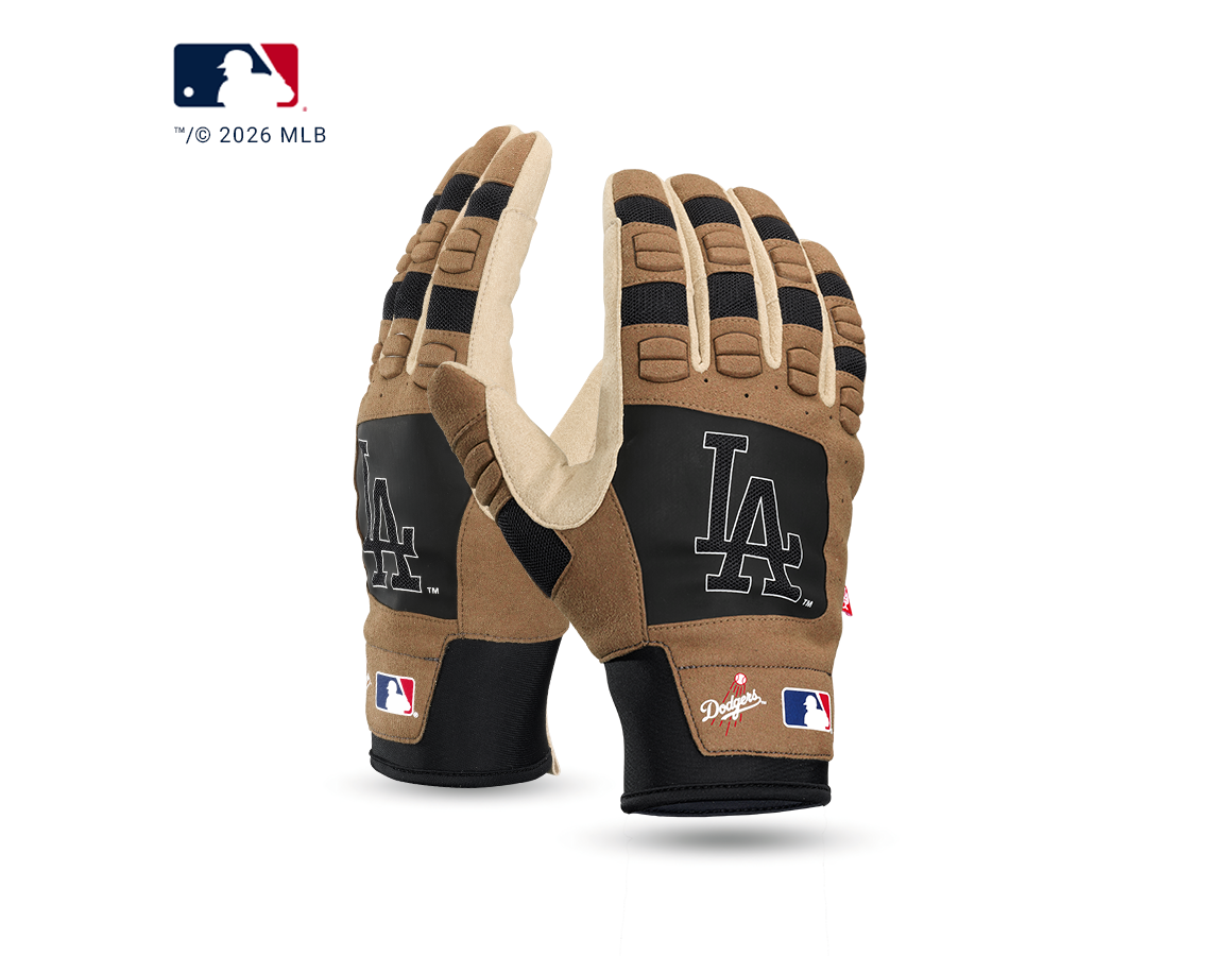 Primary image MLB™ Mechanic's gloves LA brown/black