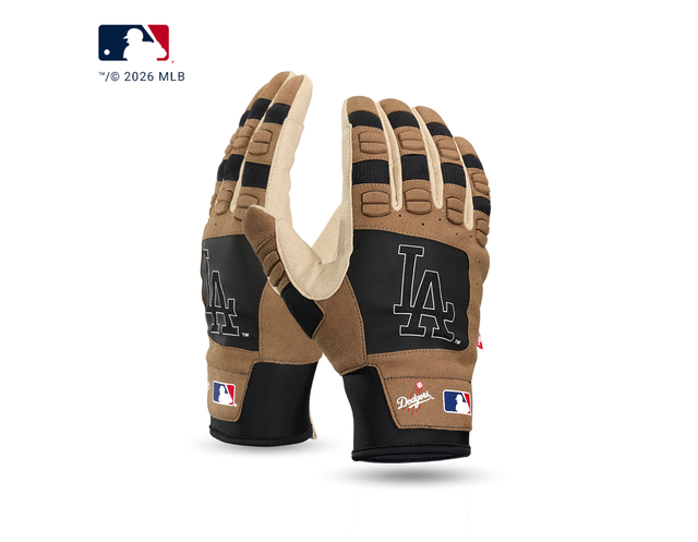 Primary image MLB™ Mechanic's gloves LA brown/black