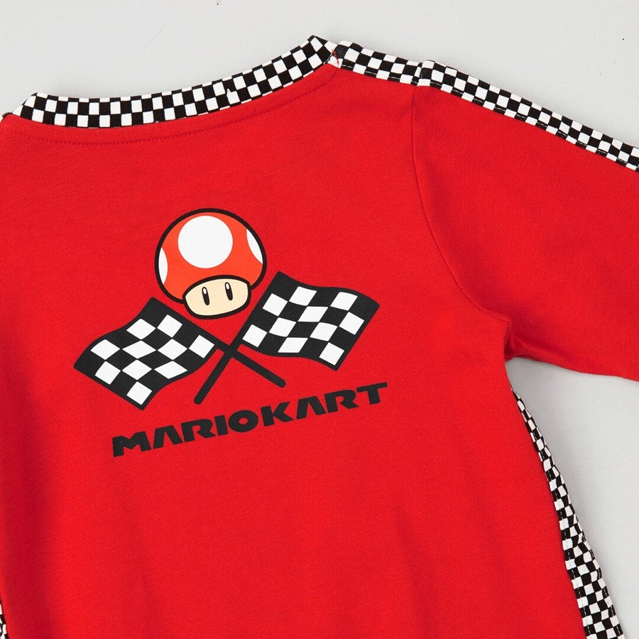 Detailed image Mario Kart Baby Bodysuit straussred