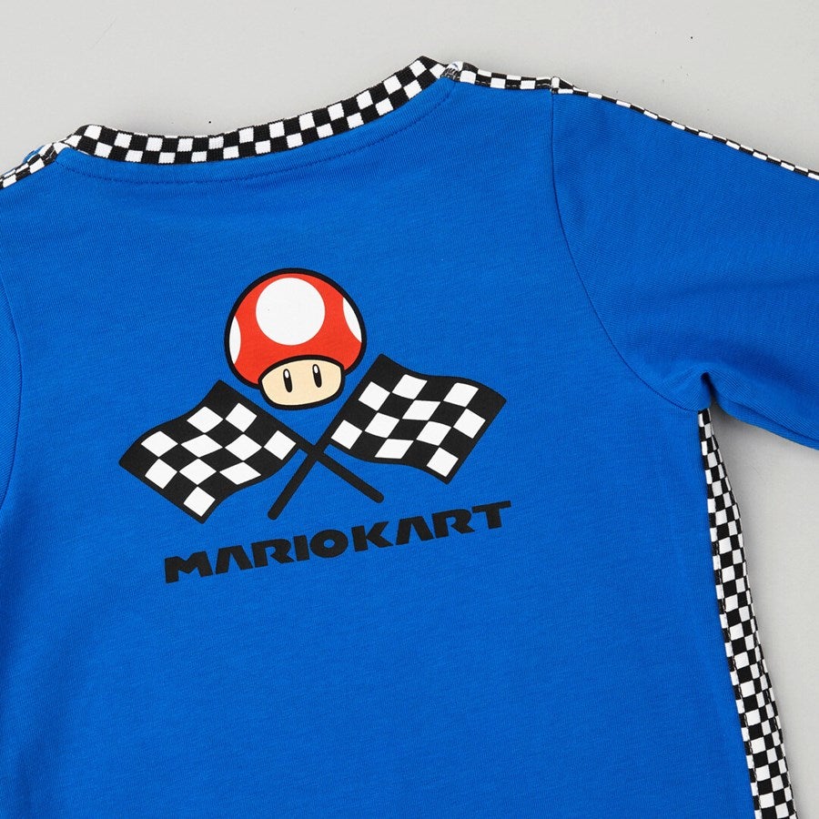 Detailed image Mario Kart Baby Bodysuit aurorablue